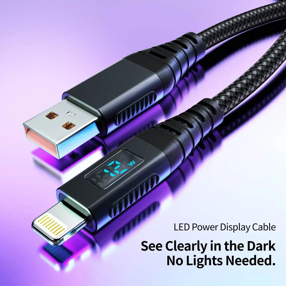 MFi Certified USB to Lightning Fast Charging Cable  6ft Nylon Braided, for iPhone 14/13/12 Series and Lightning Devices