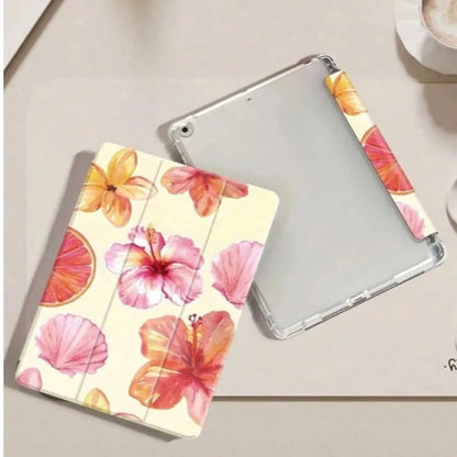 INS Hibiscus Flower Tablet Case PAD CASE For iPad pro 10/11/2020/6th/7th /8th /Air 3rd/Air 4th/9th gen/Air 5th Gen 2022/Air 11