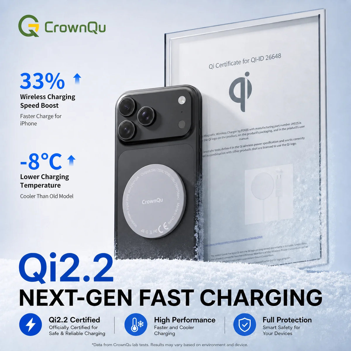 Qi2.2 Magnetic Charger 25W Magnetic Induction Fast Charging For Macsafe IPhone18 17 16 15 14 12ProMax‌ 5W Airpods Xiaomi Samsung