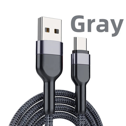 5A USB Type C Cable Wire For Samsung S10 S20 Xiaomi mi 11 Mobile Phone Fast Charging USB C Cable Type-C Charger  huawei Cables