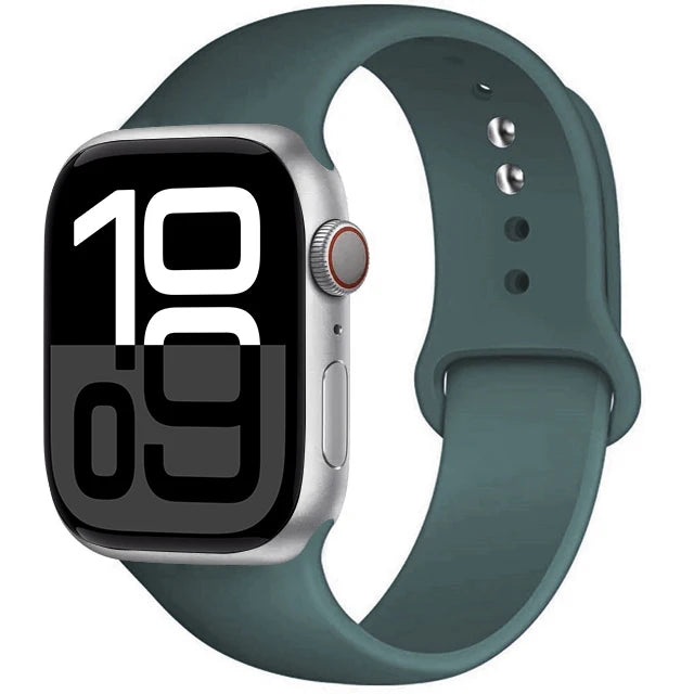 Silicone Band For Apple Watch straps 45mm 44mm 40mm 41mm 42mm-46mm sport bracelet iwatch series 8 7 6 5 SE 9 10 11 Ultra 2 49mm