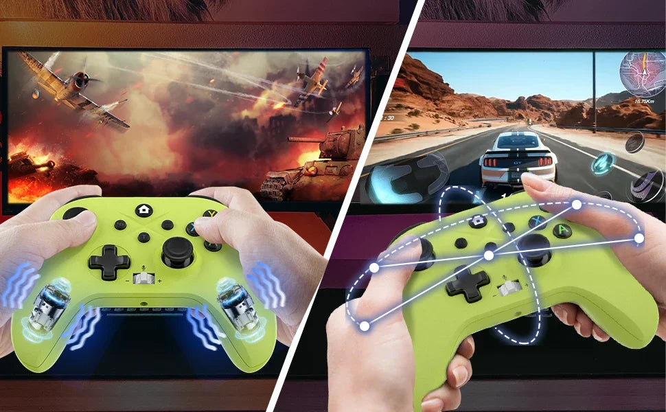 Wireless For XBOX Controller, XBOX ONE Series S/X Console/PC Gaming Gamepad Keys Programming 6 Axis Gyro Turbo Function Win 7/10