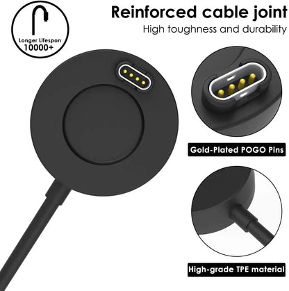 USB Watch Charger Cable For Garmin Fenix 7 7S 7X 6 6S 6X 5 5S 5X Forerunner 945 935 245 255 Charging Dock With Dust Plug Cover