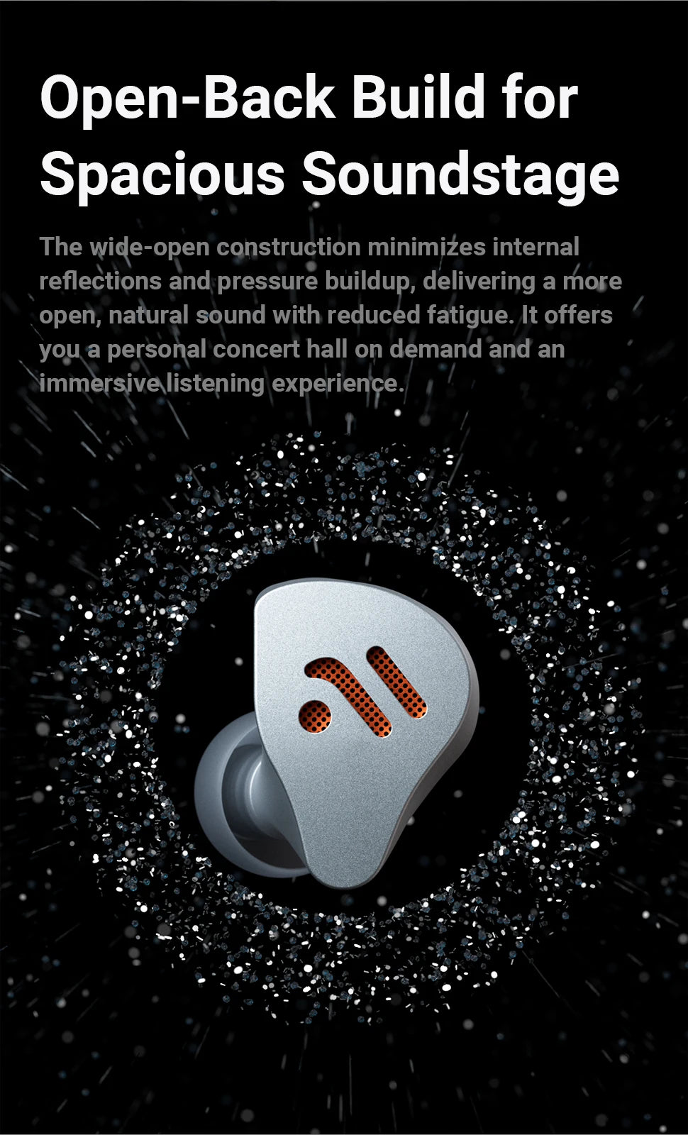 Fosi Audio IM4 Hifi Wired Earphones Open-Back Dynamic Drivers IEM Headphones For Music Monitoring Gaming Earbuds