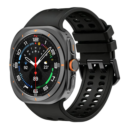 Soft Silicone Straps For Samsung Galaxy Watch Ultra 2 1 47mm Marine Band For Galaxy Watch Ultra 2024 2025 2026 Breathable Belt