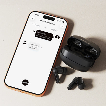 ACEFAST W8 ANC ENC Noise Reduction Bluetooth 6.0 Earphones with AI Translation Low Latency Game Earbuds Support App EQ Control