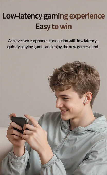 Q86 TWS Bluetooth 5.3 Wireless Headphones Power LED Digital Display HiFi Gaming Headsets Waterproof Sports Earbuds