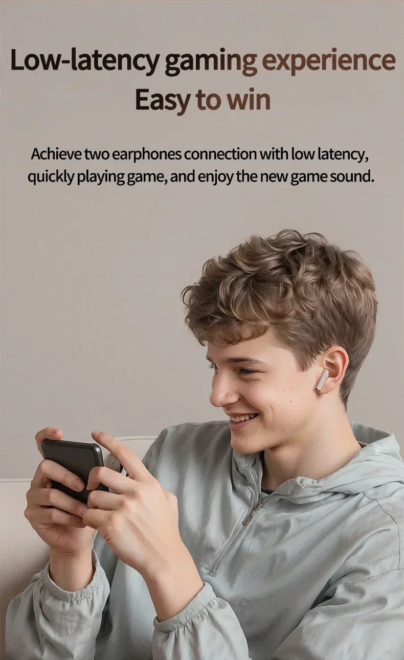 Q86 TWS Bluetooth 5.3 Wireless Headphones Power LED Digital Display HiFi Gaming Headsets Waterproof Sports Earbuds