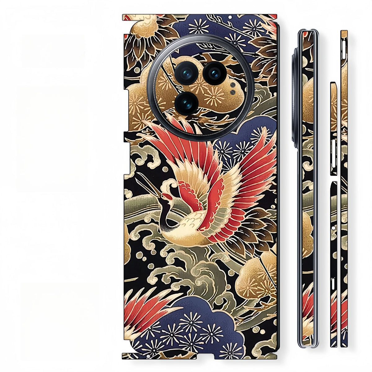 Colorful Sticker for VIVO X FOLD3 2 FOLD 5 Back Screen Protector with Hing Side Skin  Protective Film