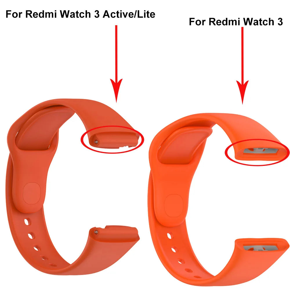 WatchBand Strap For Redmi Watch 3 Original SmartWatch Band Silicone WristBand Bracelet For Xiaomi Redmi3 Accessories Belt Correa