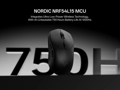 Rapoo VT1 MAX / VT1 Wireless Gaming Mouse 30K/26K DPI True 8K Wireless Polling Rate 49g Lightweight Up to 750 Hour Battery 10 Programmable Buttons On-Board Memory Esports Laptop Gaming Mice Compatible with Windows Mac