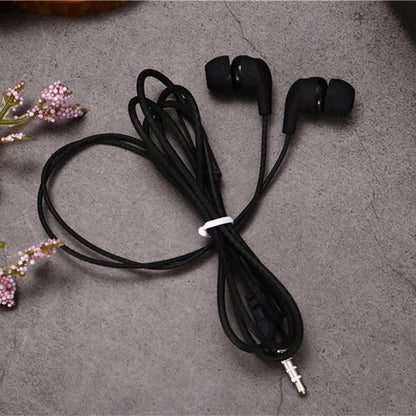 1 Pcs Fashion  4 Colors Super Bass With Built-in Microphone 3.5mm In-Ear Wired Earphone Hands Free For Smartphones Earbuds