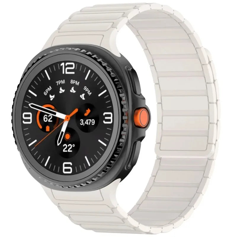 Silicone Strap For Samsung Galaxy Watch 8 40mm 44mm Magnetic Bracelet Accessories Wristband For Galaxy Watch 8 Classic 47mm Belt