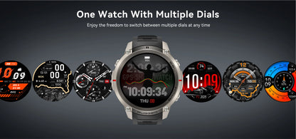 2026 Military Satellite Offline Map GPS Smart Watch Men 1.43''AMOLED Bluetooth Call Compass 5ATM Waterproof 170+Sport Smartwatch