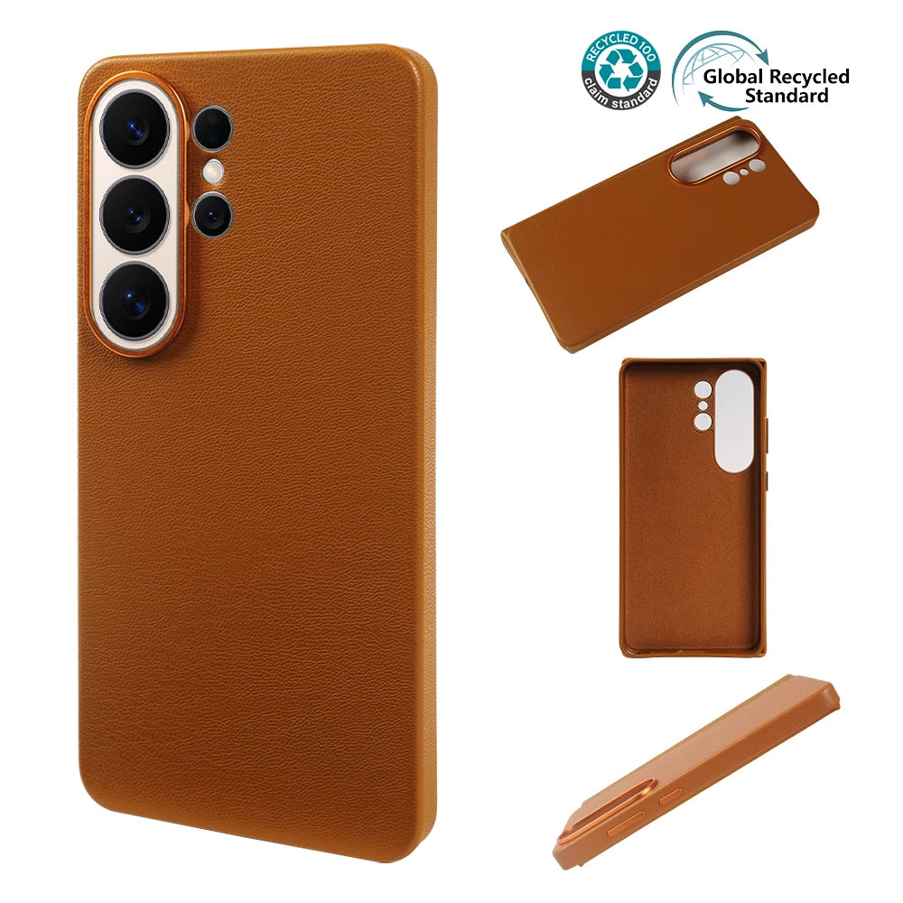 For Magsafe Premium Leather Case for Samsung Galaxy S26 Ultra S26Ultra S26Plus S25 Plus S25Ultra Phone Case Cover Magnetic Coque