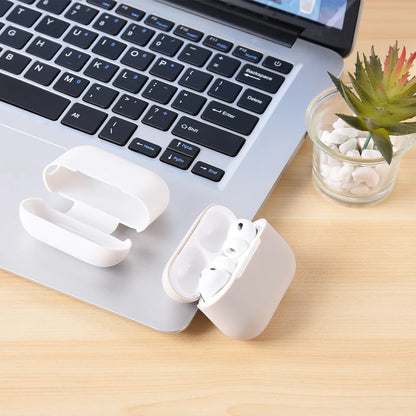 For Airpods 3 Pro Crystal Clear Simple and Transparent Earphone Case with Lanyard Strap Accessories Cover