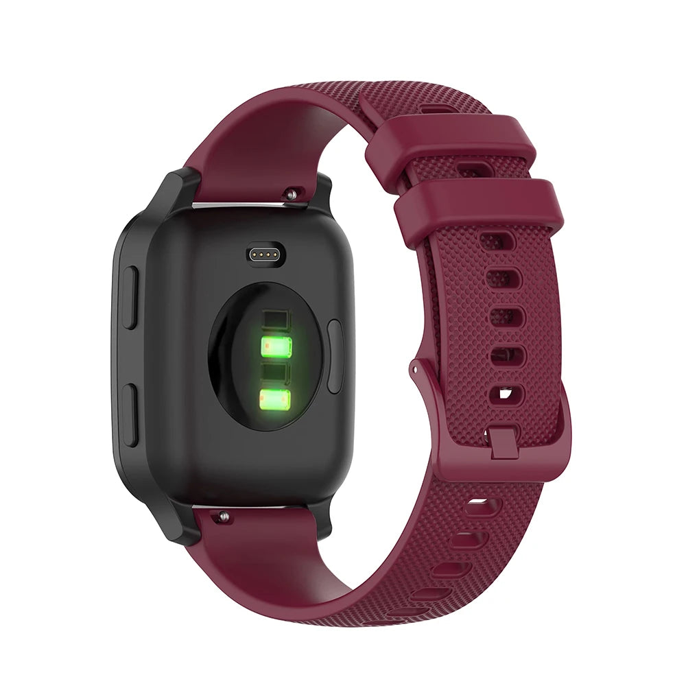 20mm 18 22 Silicone Strap For Garmin Venu SQ Venu 2 Plus Galaxy Smart Watch Band for Xiaomi Huami Amazfit GTR GTS Bip S/U