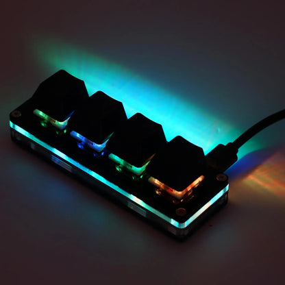 USB Programming Macro Custom Mechanical Keyboard RGB 24/16/12/9/8/4/3/2 Key Copy and Paste DIY Gaming Mini Keypad Macropad