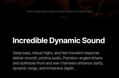 Baseus Inspire XH1 Sound by Bose ANC Wireless Headphone Bluetooth 6.1 48dB Adaptive Noise Cancellation Headset Hi-Res LDAC 100Hr