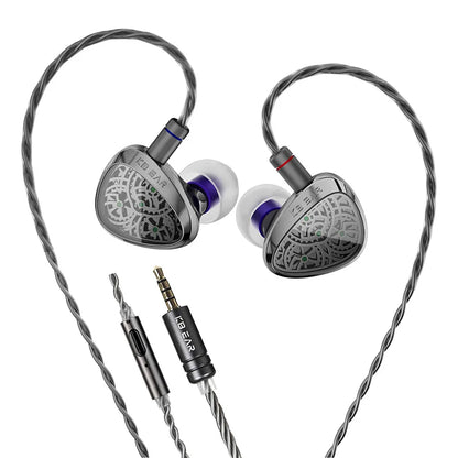 KBEAR TBX Tourbillon X IEMS In-Earphone Wired Headphones 10mm CVD-Coated Carbon Fiber Diaphragm Deep Bass Gaming Headset
