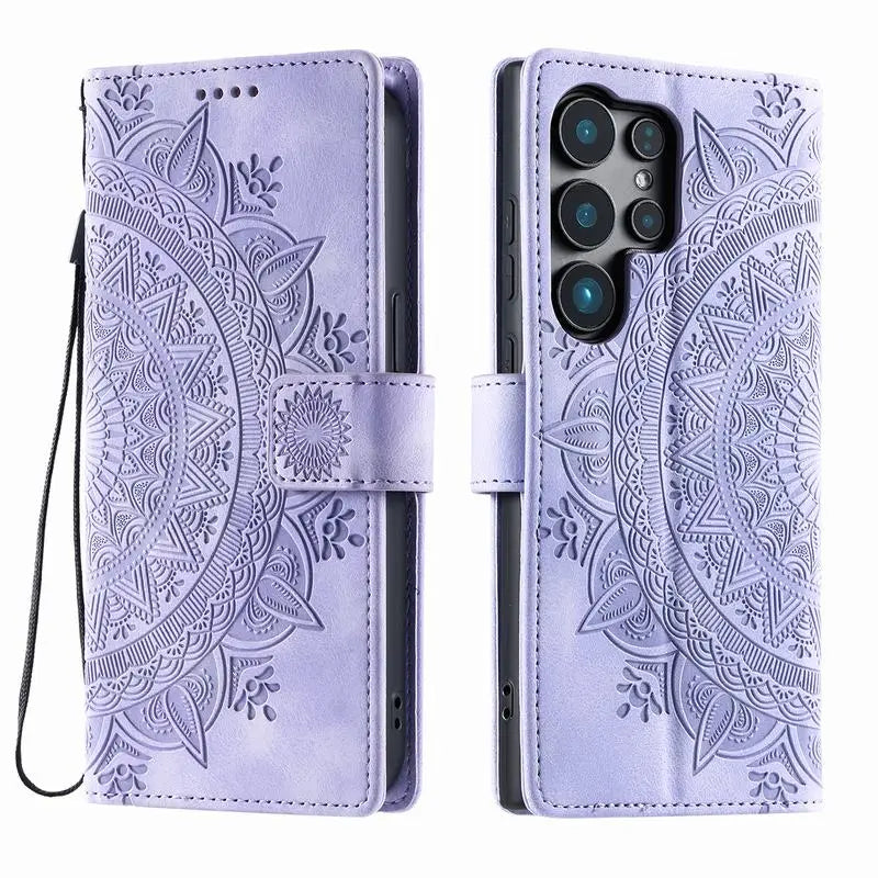 S26 S25 S24 S23 S22 S21 S20 Ultra S10 S9 S8 Plus FE Case For Samsung Galaxy Note 20 10 9 8 Leather Wallet Phone Cover