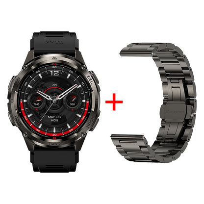 KOSPET TANK T3 Ultra 2 Smart Watch for Men GPS Stainless Steel Extra-Long Battery 5ATM IP69K Waterproof 24/7 Health Monitor