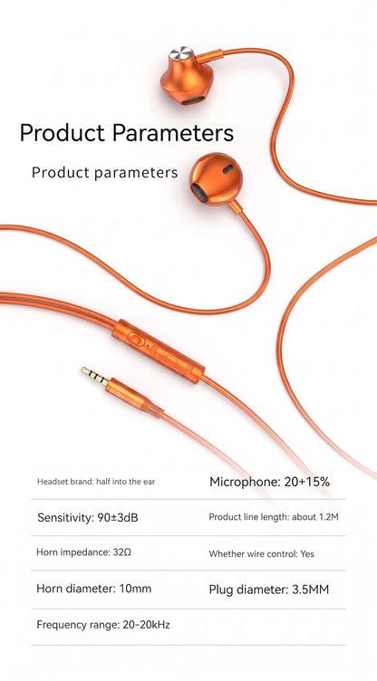 For iPhone 17 Pro USB Type C Headphones HiFi Surround Sound Earphones in Ear 3.5mm Wired Earbuds For iPhone 16 15 Pro Max Air