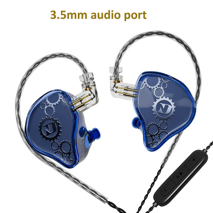 ND Venus Type C/3.5mm Wired Headphones Dynamic Drive HiFi Bass Stereo Music Earphones Noise Cancelling Game Headset For Phone PC