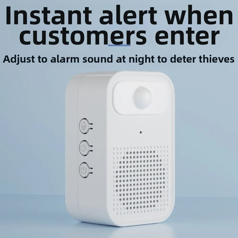 Infrared Sensor Welcome Doorbell Recording Function Wireless Door Greeter Sensor Alarm Anti-theft Smart Door Bell Chime