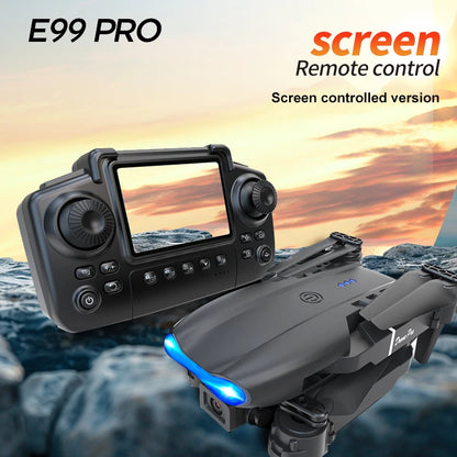 ZNLYRION RC Drone 4K Dual Camera  E99 PRO Optical Flow Obstacle Avoidance Foldable FPV Quadcopter Toy for Beginners
