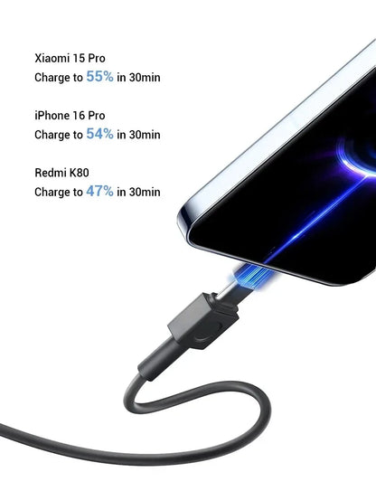 Xiaomi 20000mAh 33W Two-Way Fast Charging Power Bank with Built-in USB-C Cable Portable External Battery for iPhone Samsung