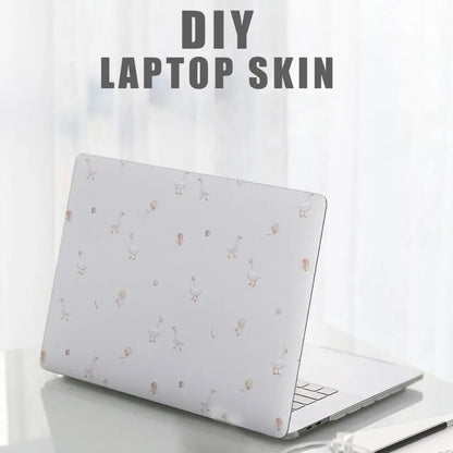 DIY 15inch Laptop Stickers Skins Cute Cat A+C Side Notebook Computer Cover Skin for Macbook /HP / Dell / Lenovo / Acer / ASUS
