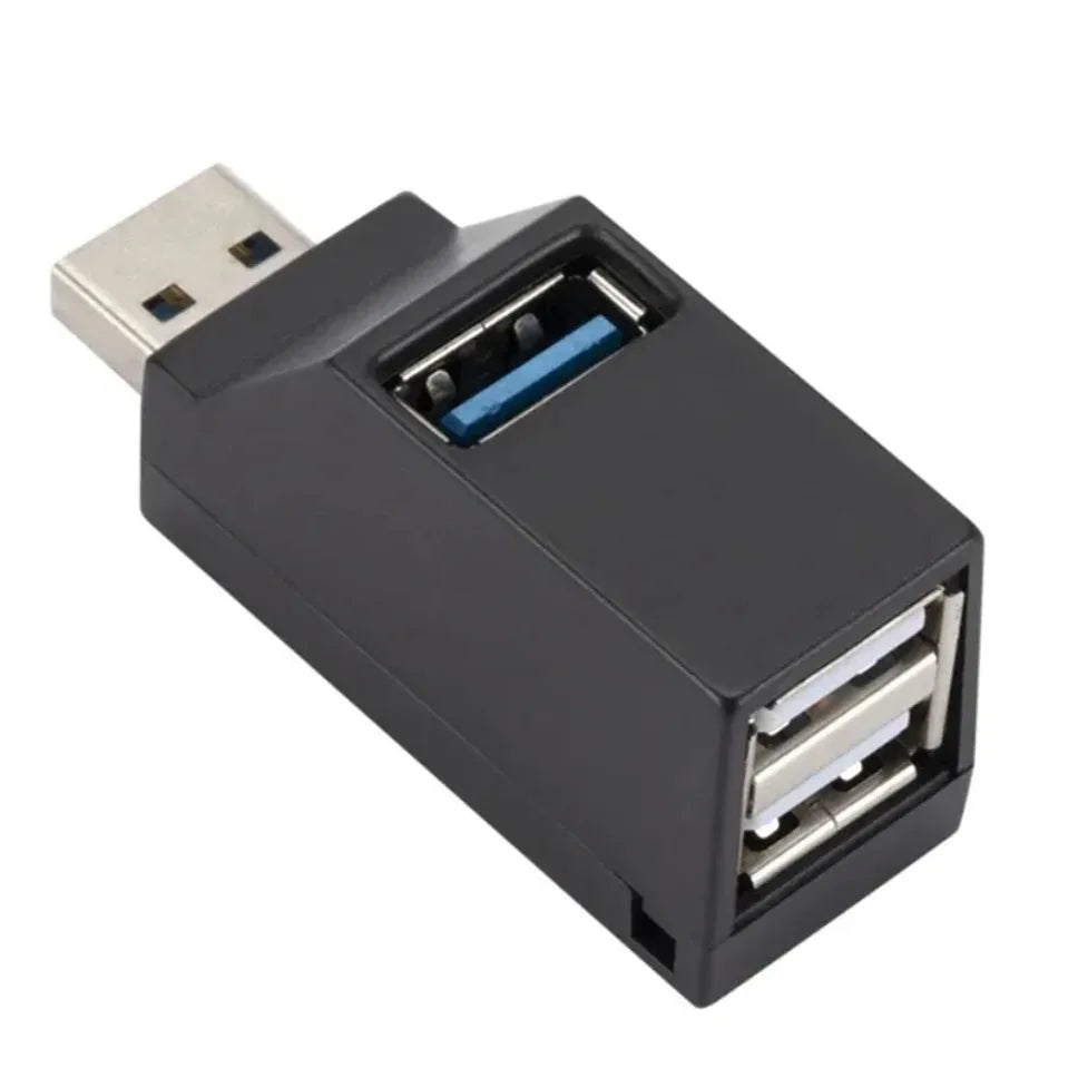 USB 3.0 Hub Adapter 3-Port High Speed Extender - Multi-Function Splitter  Adapter for PC/Laptop/Mouse with USB 2.0 Compatibility