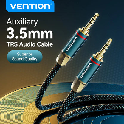 Vention 3.5mm Jack Audio Cable for Headphone Xiaomi Laptop Jack 3.5 Male to Male Car Aux Cable Jack 3.5 Speaker Cable Audio Cord