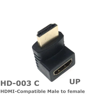 HD adapter Micro Mini HDMI-compatible 90 degree right-angle adapter HDMI 270 degree HDMI male to female HDMI elbow connector