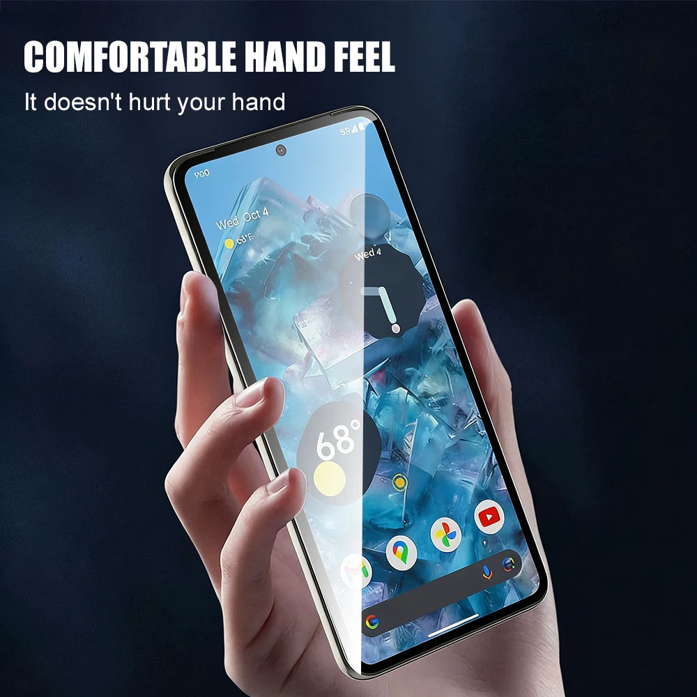 1-3PCS HD Tempered Glass For Google Pixel 10 Pro XL Fingerprint Unlock For Google Pixel 9A 8A 7A 6A 8 7 6 9 10 Screen Protectors