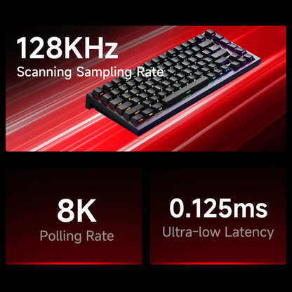 AKKO TAC75 HE Magnetic Switch Keyboard 75% Gaming Keyboards Rapid Trigger 0.005mm 8K RGB Wired Esports Custom Keyboard for Gamer