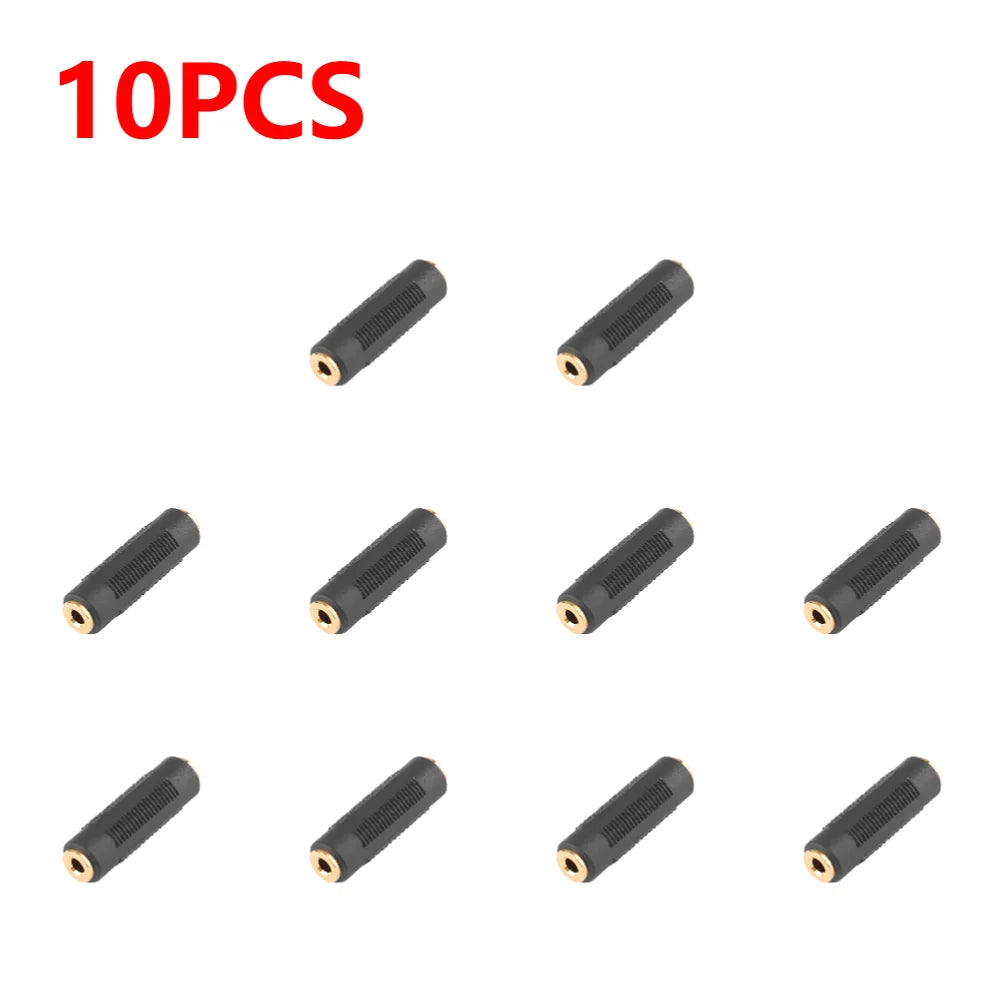 3.5 Mm Female To 3.5mm Female Jack Stereo Connector Coupler Adapter Audio Extension Cable for MP3 DVD Headphone Car