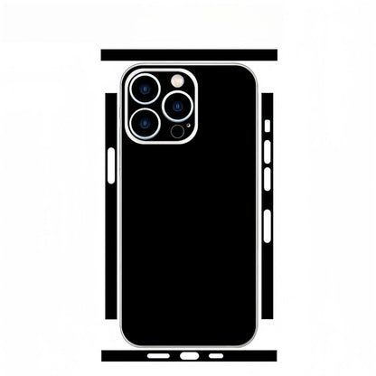 Plain Color Decal Skin for iPhone 13 14 15 16 17Pro Max Back Film Cover Wrap Rear Screen Protector Anti-scratch Durable Sticker