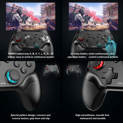 Gamepads For Nintendo Switch/Pro/OLED/PC Console Control Wireless Blue-tooth Vibration Turbo Game Joystick Controller
