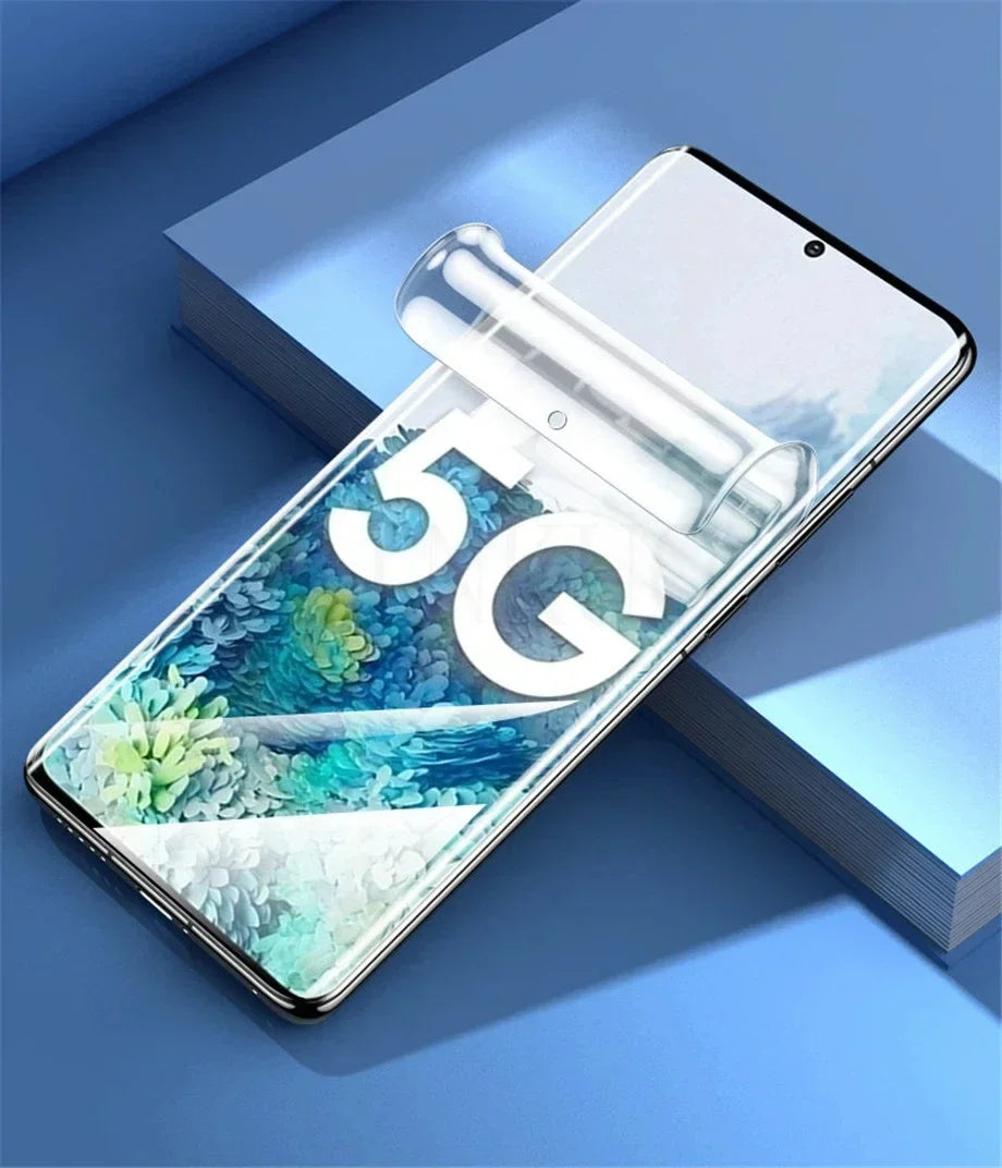 5 Pcs Full Cover Hydrogel Film For Samsung S26 S25 S24 S23 Ultra Plus S24 FE Galaxy A56 A55 A36 A35 A16 A15 Screen Protector