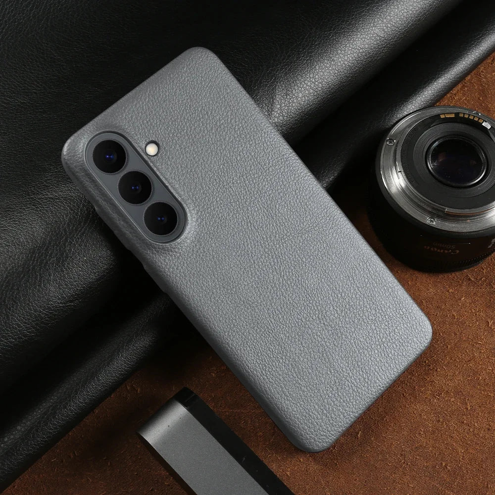 For Magsafe Case For Samsung Galaxy S26 Ultra S24 Plus S25 Edge S23 S21 S20 FE Note 20 S22 Ultra Phone Case Leather Back Cover