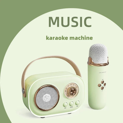 Karaoke Portable Wireless Bluetooth Speaker With Microphone Machine Radio FM Caixa De Som Mini Sound Box Music Small Column Mp3