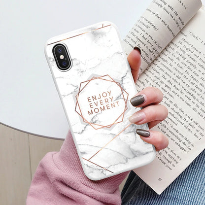 Fashion Marble Cover For iphone X XS MAX Soft Protective Cases Silicone Coque Bumper Fundas For iphone X XSMA iphoneX Shell Bags