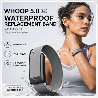 Whoop 5.0 MG Band Waterproof Nylon Woven Sport Strap PEAK LIFE Style Replacement Wristband Fitness Tracker Workout Accessories