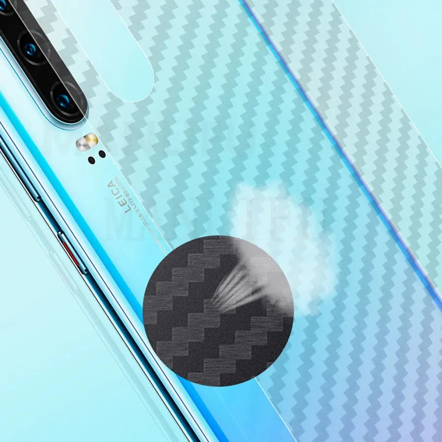 3D Curved Back Carbon Fiber Sticker Film For Samsung Galaxy S23 S22 S20 S21 Ultra S10 S9 Plus Full Cover Matte Screen Protectors