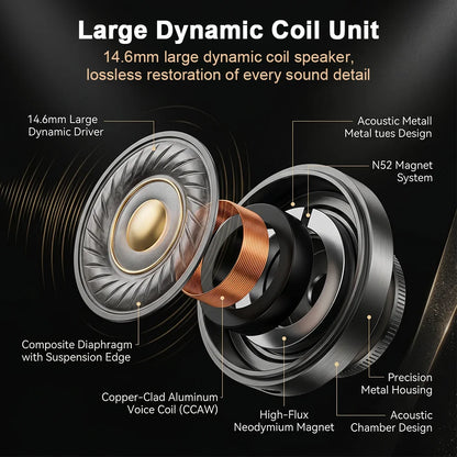 For iPhone 17 Pro USB Type C Headphones HiFi Surround Sound Earphones in Ear 3.5mm Wired Earbuds For iPhone 16 15 Pro Max Air