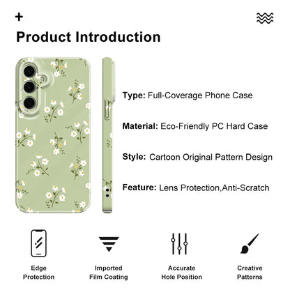 Sunshine Flower Phone Case For Samsung Galaxy S25 S24 S23 S22 S21 S20 Plus Ultra FE 5G Film Hard Cover