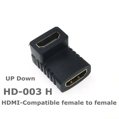 HD adapter Micro Mini HDMI-compatible 90 degree right-angle adapter HDMI 270 degree HDMI male to female HDMI elbow connector