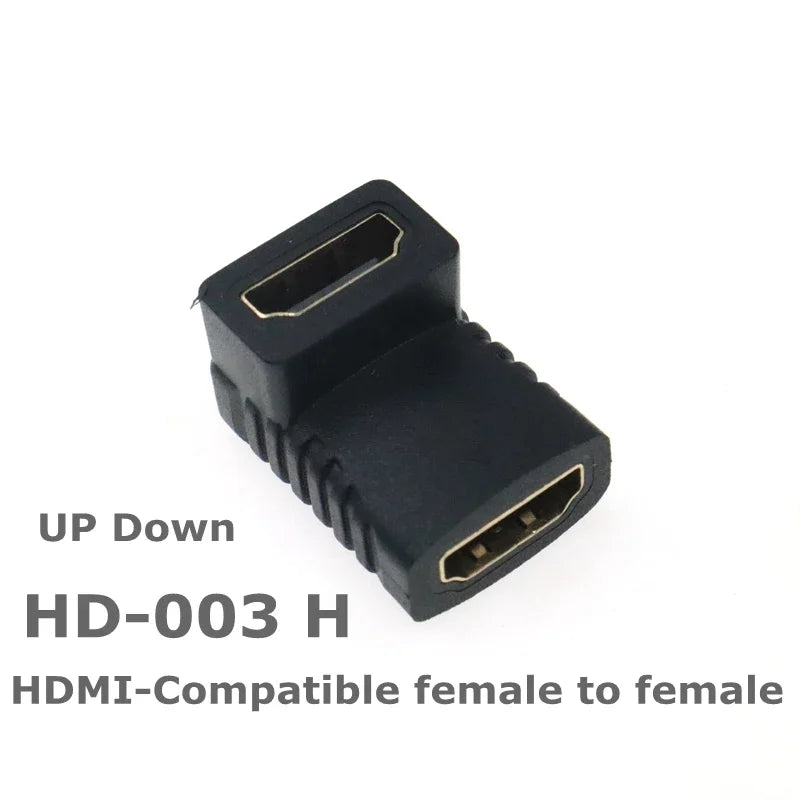 HD adapter Micro Mini HDMI-compatible 90 degree right-angle adapter HDMI 270 degree HDMI male to female HDMI elbow connector